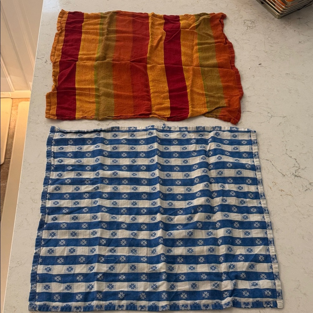 Striped and Checkered Towels